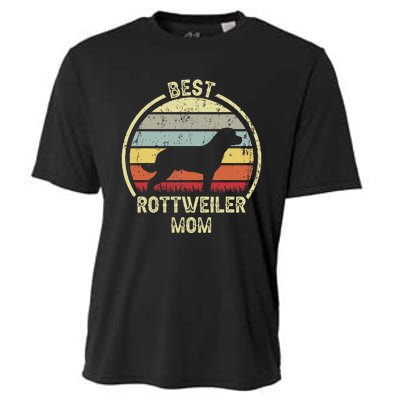 Best Dog Mother Mom - Vintage Rottie Rottweiler Cooling Performance Crew T-Shirt