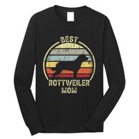 Best Dog Mother Mom - Vintage Rottie Rottweiler Long Sleeve Shirt