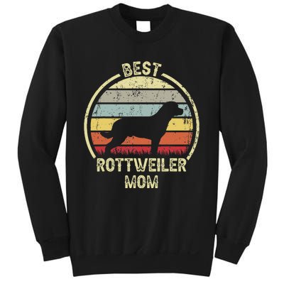 Best Dog Mother Mom - Vintage Rottie Rottweiler Sweatshirt