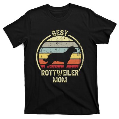 Best Dog Mother Mom - Vintage Rottie Rottweiler T-Shirt