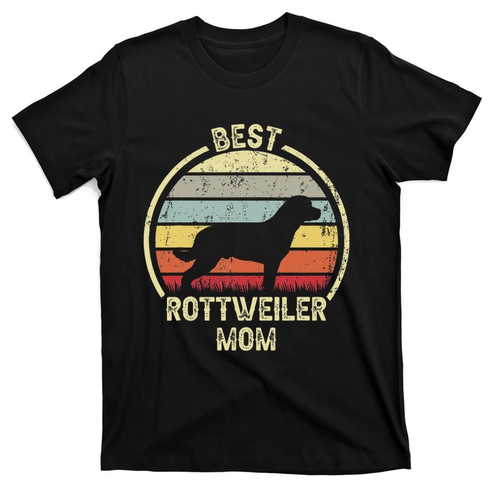 Best Dog Mother Mom - Vintage Rottie Rottweiler T-Shirt