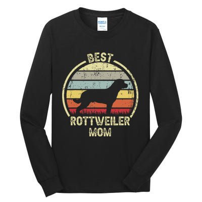 Best Dog Mother Mom - Vintage Rottie Rottweiler Tall Long Sleeve T-Shirt