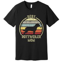 Best Dog Mother Mom - Vintage Rottie Rottweiler Premium T-Shirt