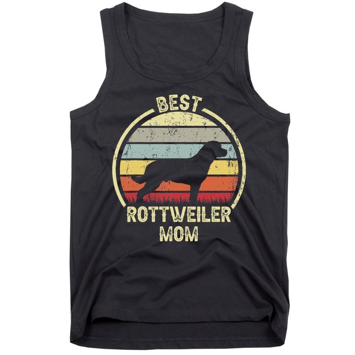 Best Dog Mother Mom - Vintage Rottie Rottweiler Tank Top