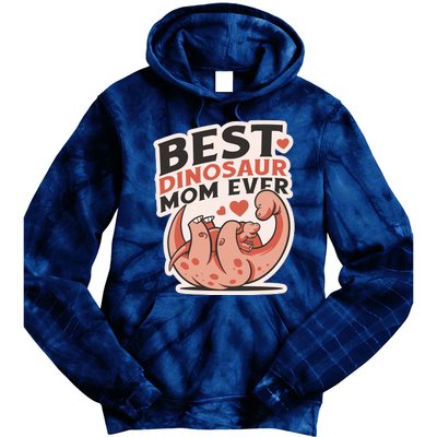 Best Dinosaur Mom Ever Mamasaurus Tie Dye Hoodie