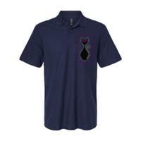 Be Dark Mysterious Spooky Fabulous! Halloween Black Cat Softstyle Adult Sport Polo