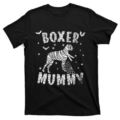 Boxer dog Mummy Halloween T-Shirt