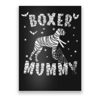 Boxer dog Mummy Halloween Poster