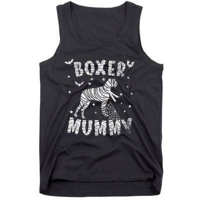 Boxer dog Mummy Halloween Tank Top