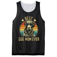 Best Dog Mom Ever FlatCoated Retriever Mother's Day Gift Mesh Reversible Basketball Jersey Tank