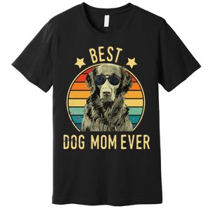 Best Dog Mom Ever FlatCoated Retriever Mother's Day Gift Premium T-Shirt