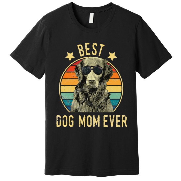 Best Dog Mom Ever FlatCoated Retriever Mother's Day Gift Premium T-Shirt