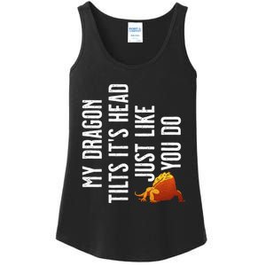 Bearded Dragon My Dragon Tilts ItS Head Just Like You Do Ladies Essential Tank