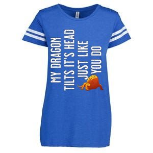 Bearded Dragon My Dragon Tilts ItS Head Just Like You Do Enza Ladies Jersey Football T-Shirt