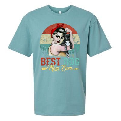 Best Dog Mom Ever Sueded Cloud Jersey T-Shirt