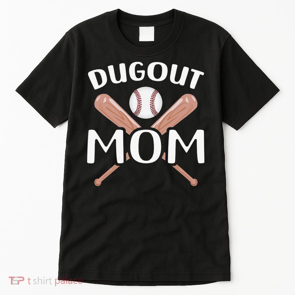 Baseball Dugout Mom Funny Tall T-Shirt