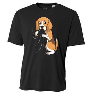 Beagle Dog Mom Women Cooling Performance Crew T-Shirt