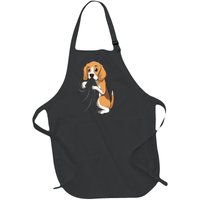 Beagle Dog Mom Women Full-Length Apron With Pockets