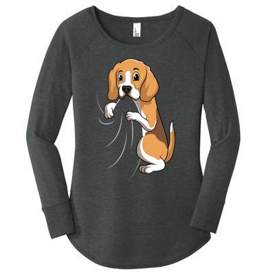 Beagle Dog Mom Women Women's Perfect Tri Tunic Long Sleeve Shirt