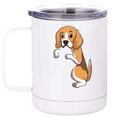 Beagle Dog Mom Women 12 oz Stainless Steel Tumbler Cup