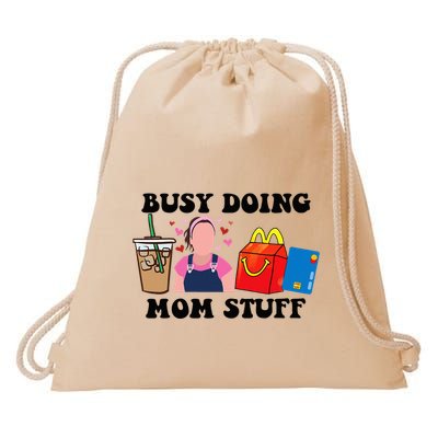 Busy Doing Mom Stuff Mommy Est 2023 Drawstring Bag