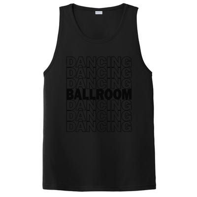 Ballroom Dancing Modern Typography Graphic Dance Design PosiCharge Competitor Tank