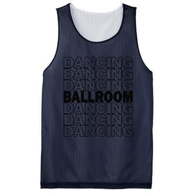 Ballroom Dancing Modern Typography Graphic Dance Design Mesh Reversible Basketball Jersey Tank