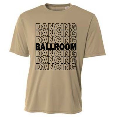 Ballroom Dancing Modern Typography Graphic Dance Design Cooling Performance Crew T-Shirt