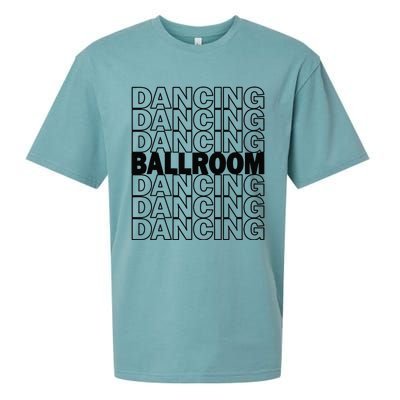 Ballroom Dancing Modern Typography Graphic Dance Design Sueded Cloud Jersey T-Shirt