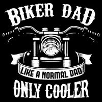 Biker Dad Motorcycle Father's Day Design for Fathers Impact Tech Backpack