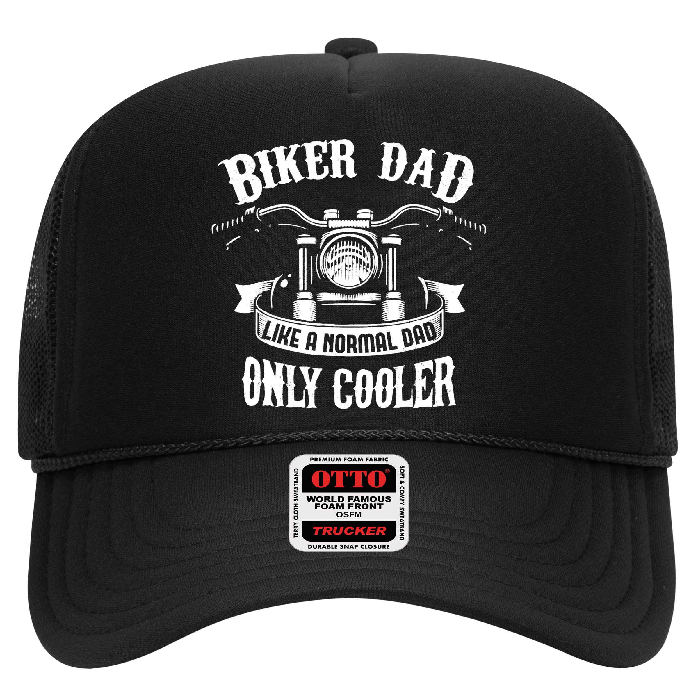 Biker Dad Motorcycle Father's Day Design for Fathers Hat