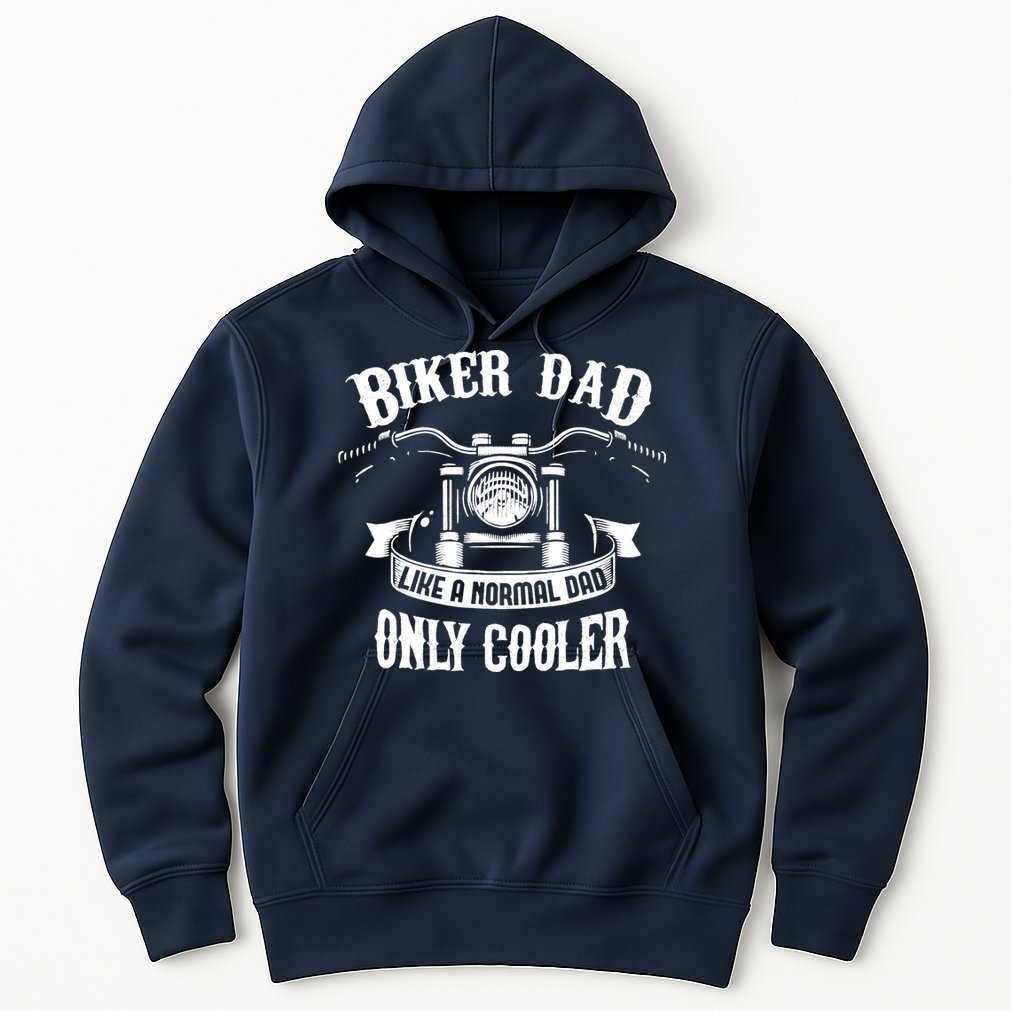 Biker Dad Motorcycle Father's Day Design for Fathers Hoodie