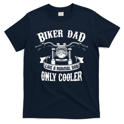 Biker Dad Motorcycle Father's Day Design for Fathers T-Shirt