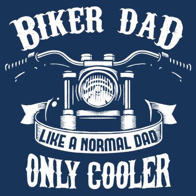 Biker Dad Motorcycle Father's Day Design for Fathers T-Shirt