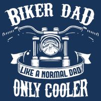 Biker Dad Motorcycle Father's Day Design for Fathers 16 in Basic Backpack