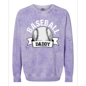 Baseball Dad Meaningful Gift Funny Baseball Dad Funny Gift Colorblast Crewneck Sweatshirt