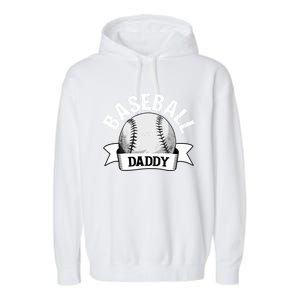 Baseball Dad Meaningful Gift Funny Baseball Dad Funny Gift Garment-Dyed Fleece Hoodie