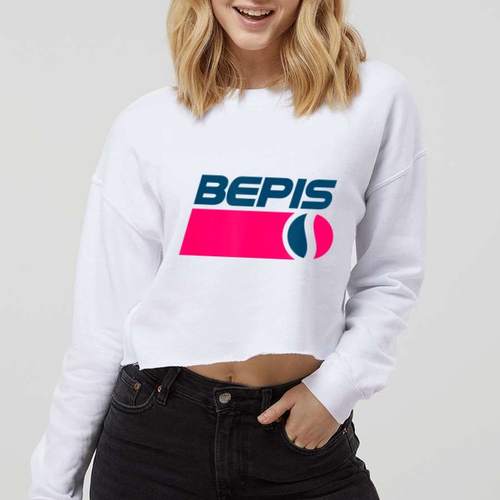 BEPIS Dank Meme Cropped Pullover Crew