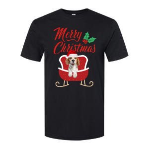 Beagle Dog Merry Christmas Design For The Holiday Season! Softstyle CVC T-Shirt