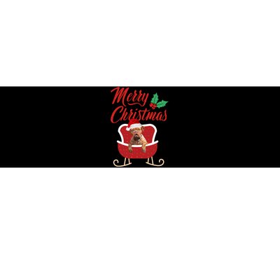 Bordeaux Dog Merry Christmas Design For The Holiday Season! Bumper Sticker