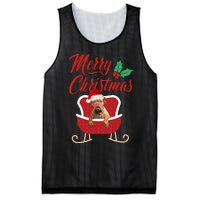 Bordeaux Dog Merry Christmas Design For The Holiday Season! Mesh Reversible Basketball Jersey Tank