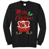 Bordeaux Dog Merry Christmas Design For The Holiday Season! Tall Sweatshirt