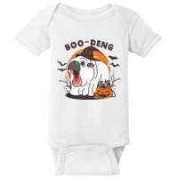 Boo Deng Moo Deng Baby Hippo Funny Halloween Animals Baby Bodysuit