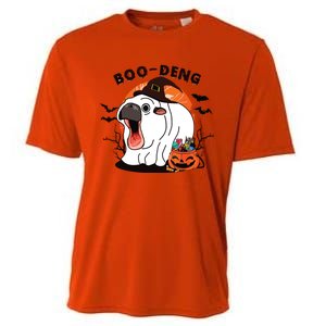 Boo Deng Moo Deng Baby Hippo Funny Halloween Animals Cooling Performance Crew T-Shirt