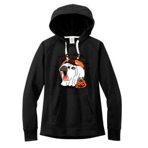 Boo Deng Moo Deng Baby Hippo Funny Halloween Animals Women's Fleece Hoodie