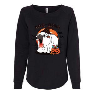 Boo Deng Moo Deng Baby Hippo Funny Halloween Animals Womens California Wash Sweatshirt