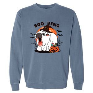 Boo Deng Moo Deng Baby Hippo Funny Halloween Animals Garment-Dyed Sweatshirt