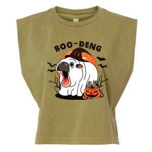 Boo Deng Moo Deng Baby Hippo Funny Halloween Animals Garment-Dyed Women's Muscle Tee