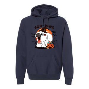 Boo Deng Moo Deng Baby Hippo Funny Halloween Animals Premium Hoodie