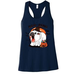 Boo Deng Moo Deng Baby Hippo Funny Halloween Animals Women's Racerback Tank